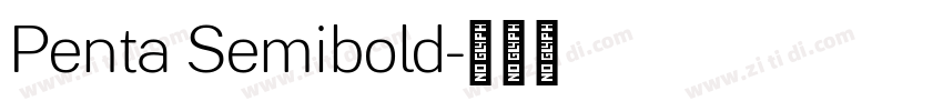 Penta Semibold字体转换